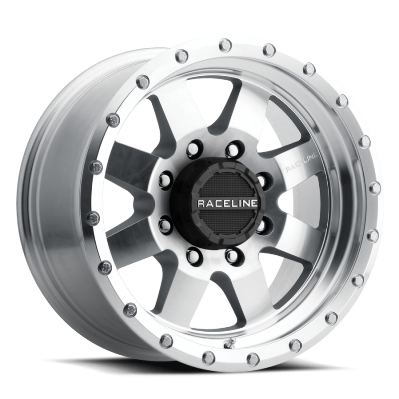 Raceline 935MC Defender 17x9in / 8x170 BP / -12mm Offset / 130.81mm Bore - Machined Wheel