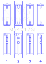 Load image into Gallery viewer, King Engine Bearings GM 231 (3800) V6 (Size STD) Main Bearing Set