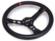 Load image into Gallery viewer, PRP Deep Dish Leather Steering Wheel- Red