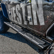 Load image into Gallery viewer, Westin 18-22 Jeep Wrangler JLU 4dr R5 Nerf Step Bars - Tex. Blk