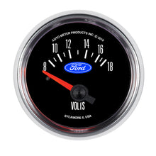 Load image into Gallery viewer, Autometer Ford 2-1/16in. 18V Electric Voltmeter Gauge