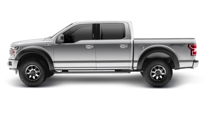 Bushwacker 15-17 Ford F-150 Styleside Extend-A-Fender Style Flares 2pc 67.1/78.9/97.6in Bed - Black