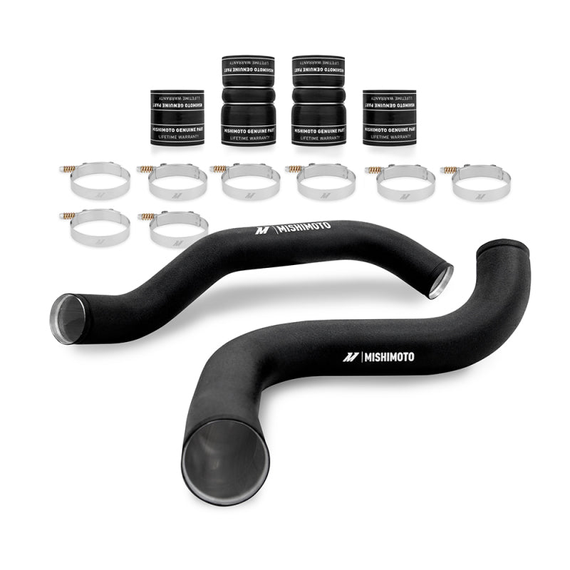 Mishimoto 99-03 Ford 7.3L Powerstroke PSD Silver Intercooler Kit w/ Black Pipes