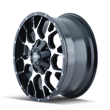 Load image into Gallery viewer, Mayhem 8015 Warrior 18x9 / 5x150 BP / 18mm Offset / 110mm Hub Black/Machined Face Wheel