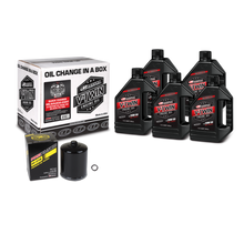 Load image into Gallery viewer, Maxima V-Twin Quick Change Kit Synthetic w/Black Filter Milwaukee-Eight