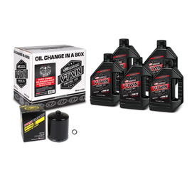 Maxima V-Twin Quick Change Kit Synthetic w/Black Filter Milwaukee-Eight