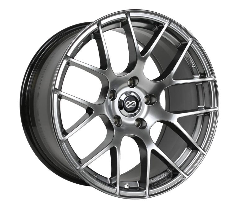 Enkei Raijin 18x9.5 45mm Offset 5x100 Bolt Pattern 72.6 Hub Bore Hyper Silver Wheel