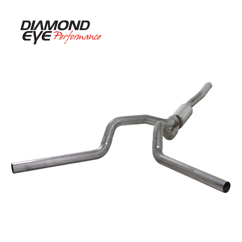 Diamond Eye KIT 4in CB MFLR RPLCMENT PIPE DUAL SS: 2006-2007.5 CHEVY/GMC 6.6L 2500/3500