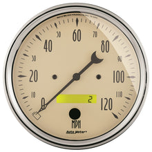 Load image into Gallery viewer, Autometer 5 inch Antique Beige 2 Piece Gauge Kit - Quad &amp; Speedometer