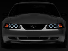 Load image into Gallery viewer, Raxiom 99-04 Ford Mustang Dual LED Halo Projector Headlights- Black Housing (Smoked Lens)