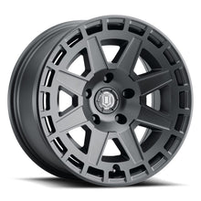 Load image into Gallery viewer, ICON Compass 17x8.5 5x5 -6mm Offset 4.5in BS Satin Black Wheel