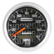 Load image into Gallery viewer, Autometer Hoonigan 87mm 160 MPH Full Electronic Program w/ LCD ODO Speedometer Gauge