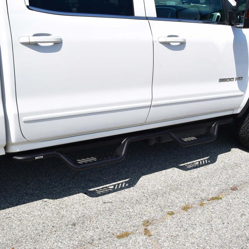 Westin 04-13 Chevrolet Silverado Outlaw Drop Nerf Step Bar - Textured Black