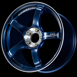 Advan TC-4 SE 18x9.5 / +45 Offset / 5x114.3 / 73mm Bore / Racing Indigo Blue and Diamond Cut