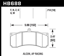 Load image into Gallery viewer, Hawk DTC-70 Universal Performance Compound Racing Brake Pads