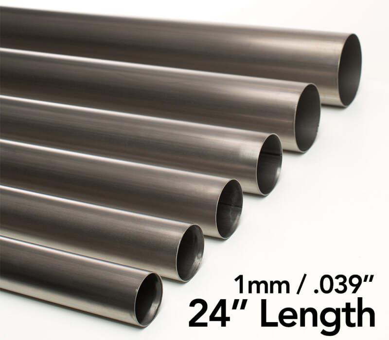 Ticon Industries 1in Diameter 24in Length 1mm/.039in Titanium Tube