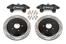 Load image into Gallery viewer, BMR 14-19 Chevrolet Corvette C7 Brake Kit For 15in Conversion Drilled &amp; Slotted Rotors Black Caliper