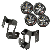 Load image into Gallery viewer, Rugged Ridge 07-18 Jeep Wrangler JK Semi-Gloss Black Round A-Pillar LED Light Mount Kit