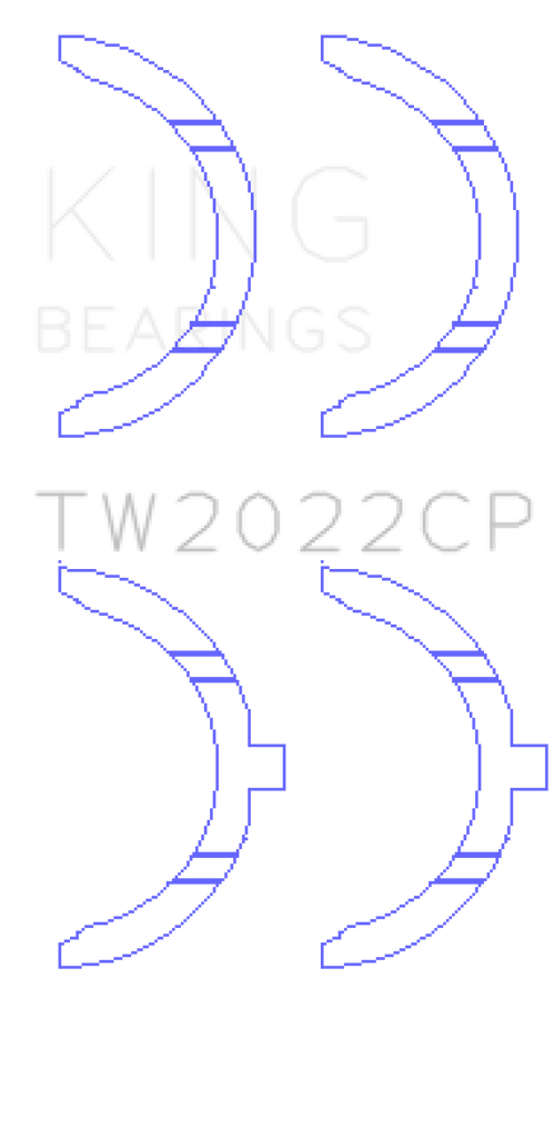 King Engine Bearings Ford Escort/Sierra YB 2.0L DOHC Cosworth Thrust Washer Set