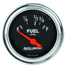 Load image into Gallery viewer, AutoMeter Gauge Fuel Level 2-1/16in. 16 Ohm(e) to 158 Ohm(f) Elec Traditional Chrome