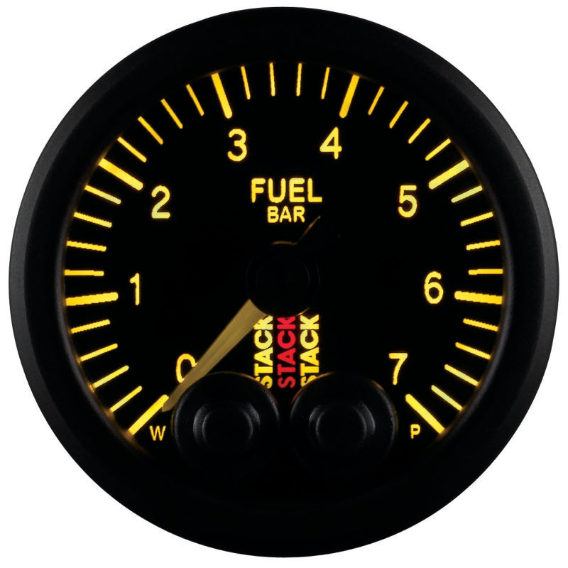 Autometer Stack 52mm 0-7 Bar M10 Male Pro-Control Fuel Pressure Gauge - Black